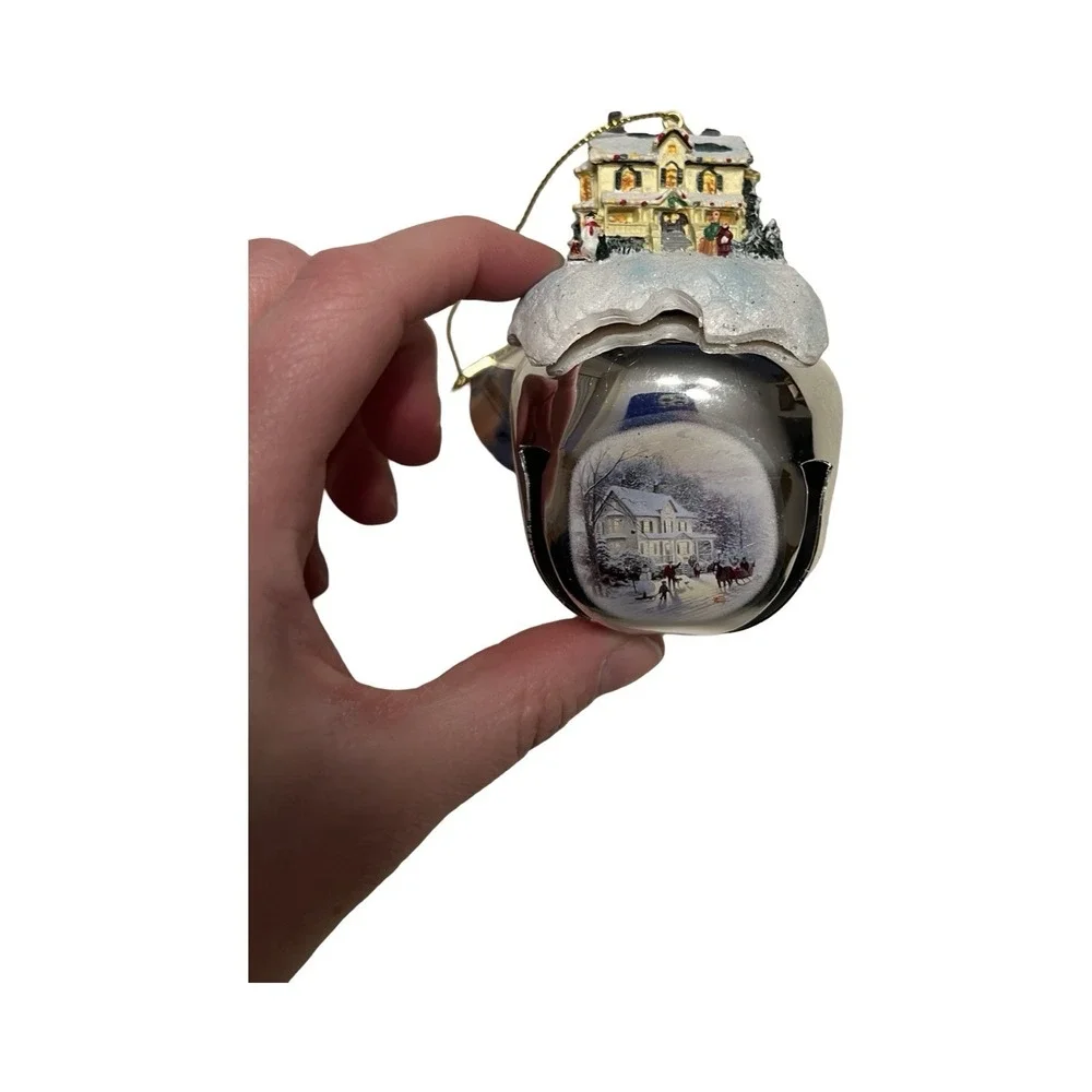 Thomas Kinkade 2006 Home for the Holidays Sleigh Bell Ornament‎ Ashton-Drake